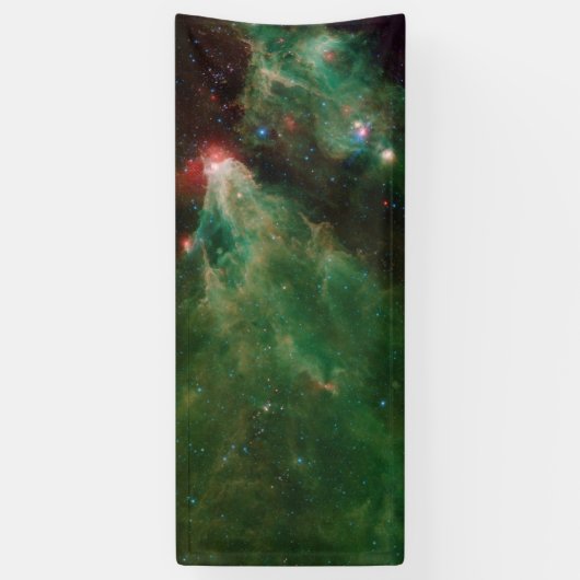 Cepheus B en C Green Nebula Spandoek (Verticaal)