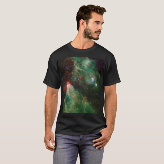 Cepheus B en C Green Nebula T-shirt (Voorkant volledig)