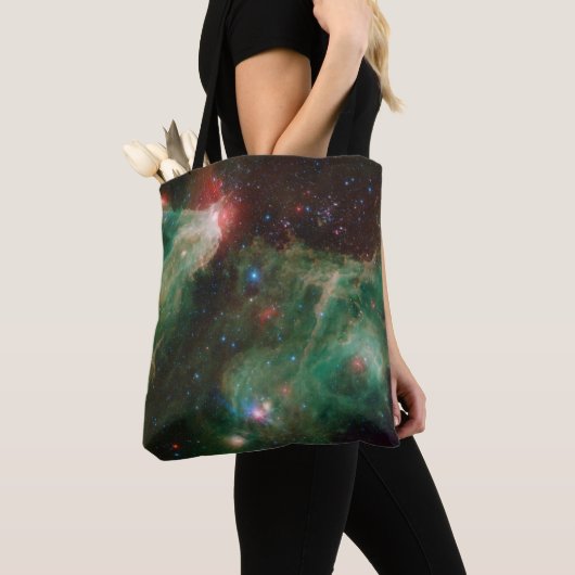 Cepheus B en C Green Nebula Tote Bag (Dichtbij)