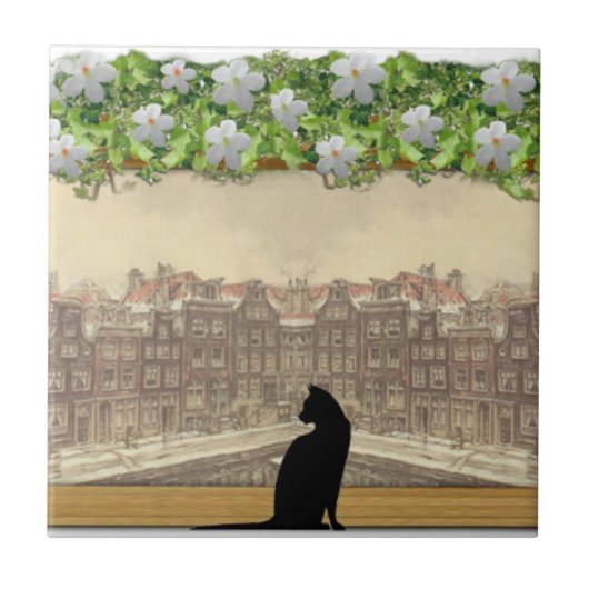 Ceramic Anton Pieck tegel Tegeltje (Voorkant)