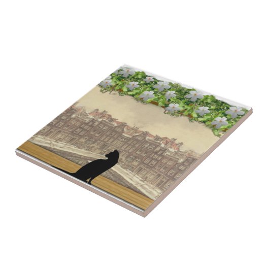 Ceramic Anton Pieck tegel Tegeltje (Zijkant)