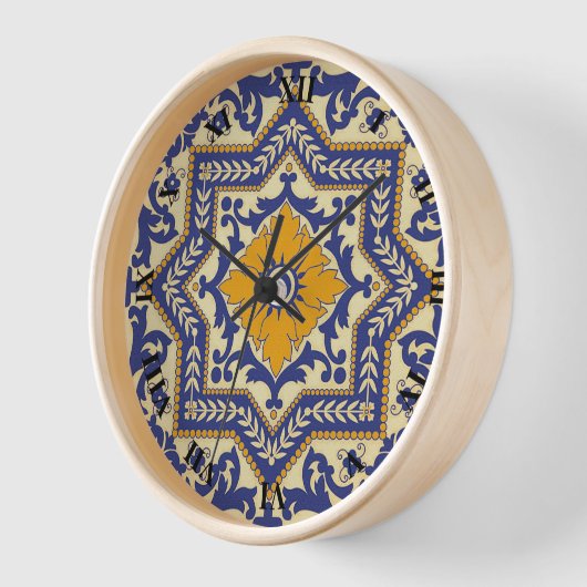 Ceramic Azulejo Style Blue Oranje (Hoek)