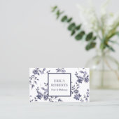 Ceramic Beauty Salon  Floral Appointment Afsprakenkaartje (Staand voorkant)