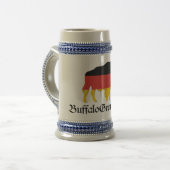 Ceramic Bison Beer Stein Bierpul (Voorkant links)