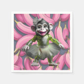 Ceramic Chimp Napkin Servet (Voorkant)