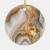 Ceramic Circle Ornament met marmeren ontwerp (Voorkant)