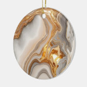 Ceramic Circle Ornament met marmeren ontwerp (Links)