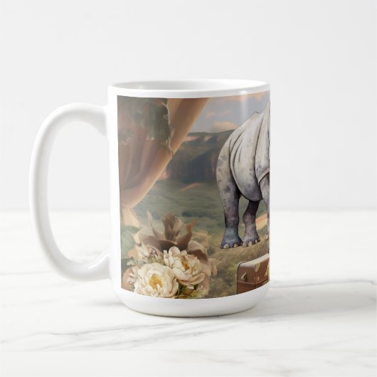 Ceramic Coffee Mok  Safari (Links)