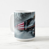 Ceramic Coffee Mug Freedom Steam Engine Koffiemok (Voorkant links)