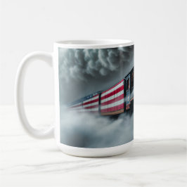 Ceramic Coffee Mug Freedom Steam Engine Koffiemok