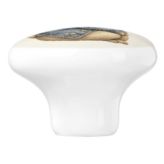 Ceramic Drawer Pull - Fleeting Daydream (B) Keramische Knop (Zijkant)