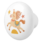 Ceramic Drawer Pull - Performing Circus Pony Keramische Knop (Rechts)