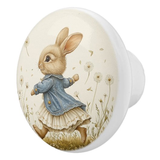 Ceramic Drawer Pull - Running Free Keramische Knop (Rechts)