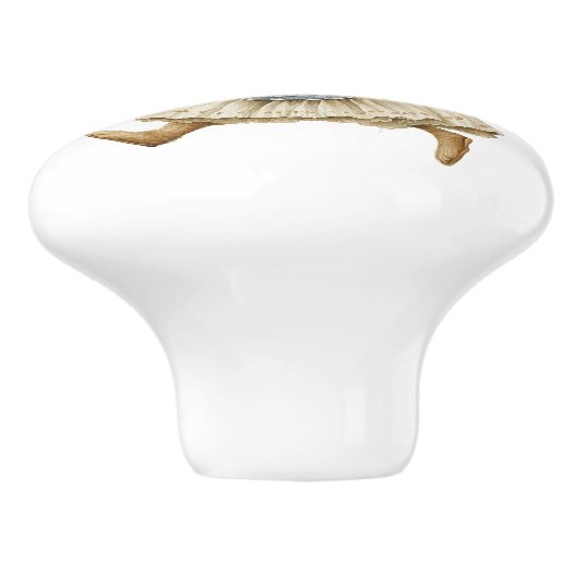 Ceramic Drawer Pull - Running Free no Background Keramische Knop (Zijkant)