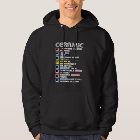 Ceramic Engineer Motivacional Hoodie (Voorkant)