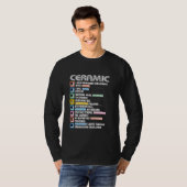 Ceramic Engineer Motivacional T-shirt (Voorkant volledig)