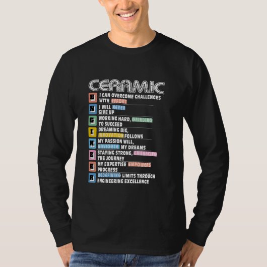 Ceramic Engineer Motivacional T-shirt (Voorkant)