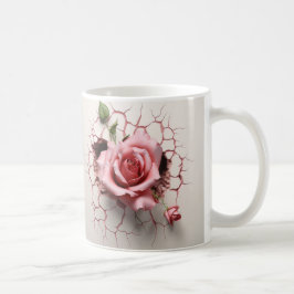 Ceramic Flower Mug Rose Koffiemok