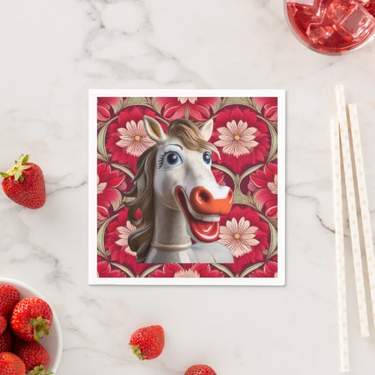 ceramic horse napkin servet (Insitu)