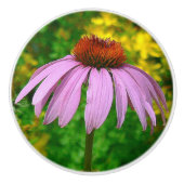 CERAMIC KNOB/ "PAARSE CONEFLOWER" KERAMISCHE KNOP (Voorkant)