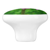 CERAMIC KNOB/ "PAARSE CONEFLOWER" KERAMISCHE KNOP (Zijkant)