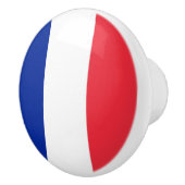 Ceramic knob pull. met vlag van Frankrijk Keramische Knop (Rechts)