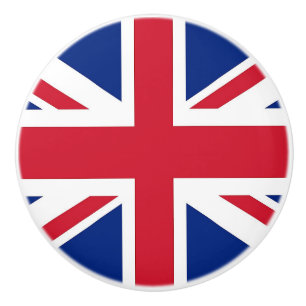Ceramic knob pull. met vlag van het Verenigd Konin Keramische Knop