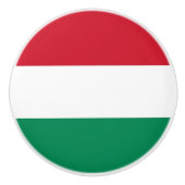 Ceramic knob pull. met vlag van Hongarije Keramische Knop (Voorkant)