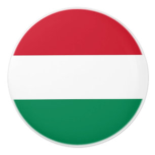 Ceramic knob pull. met vlag van Hongarije Keramische Knop