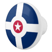 Ceramic knob pull. met vlag van Indianapolis, Vere Keramische Knop (Rechts)