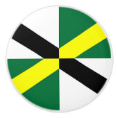 Ceramic knob pull. met vlag van Monterey, Verenigd Keramische Knop (Voorkant)