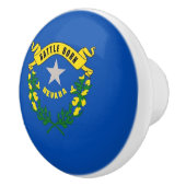 Ceramic knob pull. met vlag van Nevada, Verenigde  Keramische Knop (Rechts)