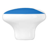 Ceramic knob pull. met vlag van Schotland, Verenig Keramische Knop (Zijkant)