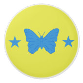 Ceramic knob pull with flag of Bady Bassit Keramische Knop (Voorkant)