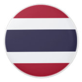 Ceramic knob pull with flag of Thailand Keramische Knop (Voorkant)