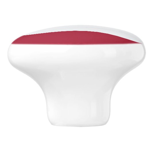 Ceramic knob pull with flag of Thailand Keramische Knop (Zijkant)