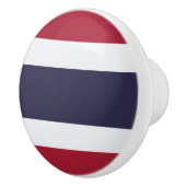 Ceramic knob pull with flag of Thailand Keramische Knop (Rechts)