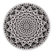 Ceramic Knob Tribal Mandala G385 Keramische Knop (Voorkant)