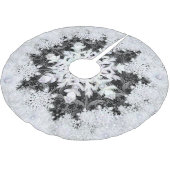 Ceramic lace black & snowflake kerstboom rok (Gekanteld)