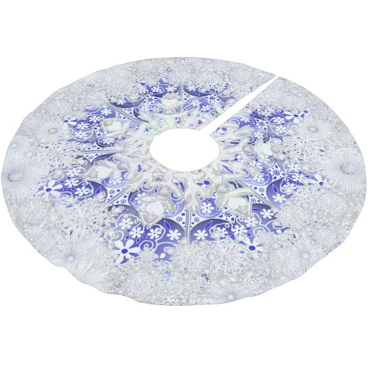 Ceramic Lace Blue of Greece & snowflake Kerstboom Rok (Gekanteld)