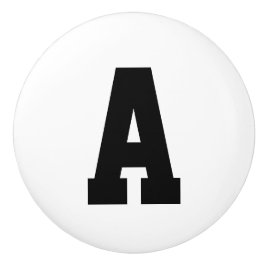 Ceramic Letter Knob College Keramische Knop