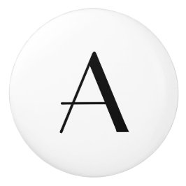 Ceramic Letter Knob French Keramische Knop