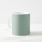 Ceramic Light Green Pastel Solid Color Mug Koffiemok (Voorkant links)