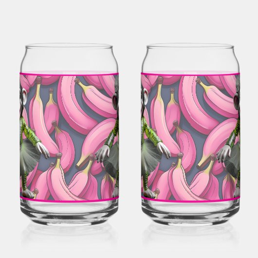 Ceramic Monkey Soda Glass Blikvorm Glas (Rechts)