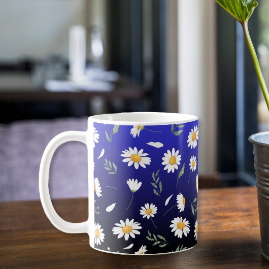 Ceramic mug, Daisy coffee mug, tea cup Koffiemok