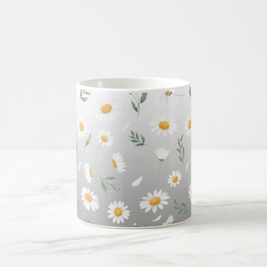Ceramic mug, Daisy coffee mug, tea cup Koffiemok (Center)
