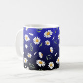 Ceramic mug, Daisy coffee mug, tea cup Koffiemok (Voorkant links)
