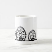Ceramic mug featuring hedgehog family design koffiemok (Center)
