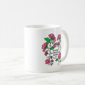 Ceramic Mug - Flowers are smiles from heaven Koffiemok (Voorkant rechts)