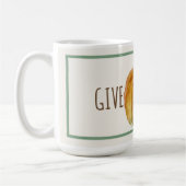 Ceramic Mug: Give Thanks Pumpkin Harvest Blessing Koffiemok (Links)